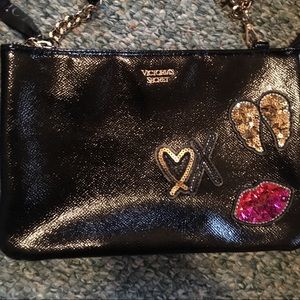 Victorias Secret Black Crossbody Purse